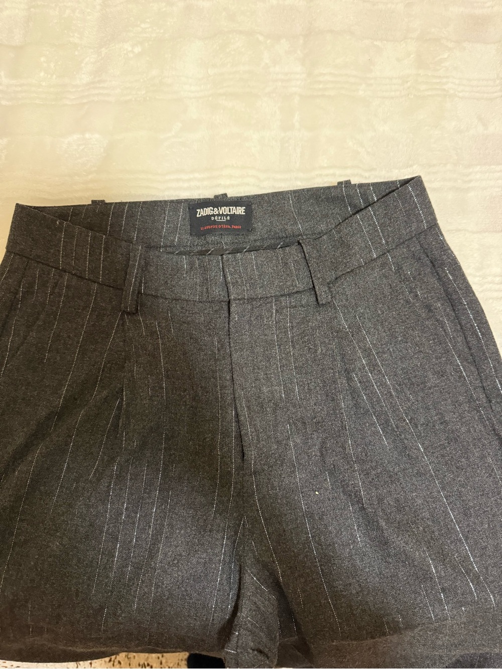 Zadig & Voltaire Charcoal Pinstripe Women’s Pants